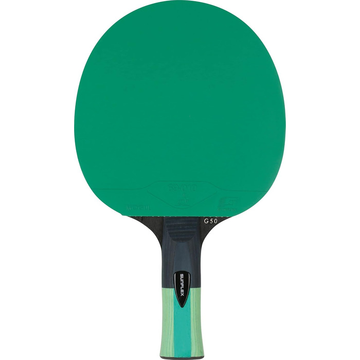 Sunflex Color COMP G50 – професійна ракетка для настільного тенісу, анатомічна ручка, ITTF сертифікований зелений наклад, для змагань та клубів