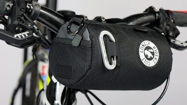 ULAC COURSIER Sprint сумка для фляги 1,5 л нейлон, універсальна, 18x10 см, 2 відділення, легка, чорна/сіра