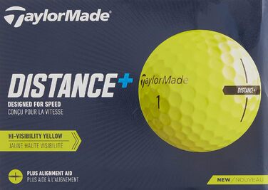 Гольф м'ячі Taylormade Distance+ 2021, для великої дальності, 12 шт.