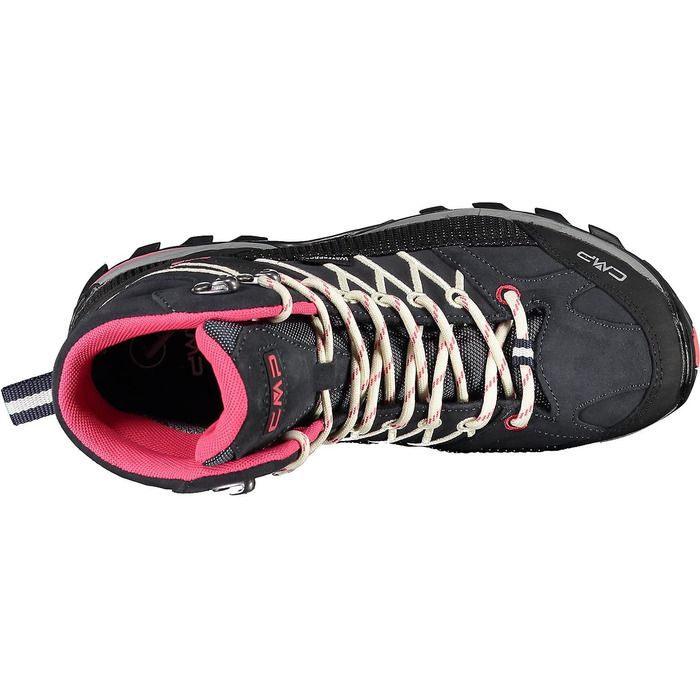 Жіночі трекінгові черевики CMP Rigel Mid Wmn Wp, антрацит/білий, 40 EU