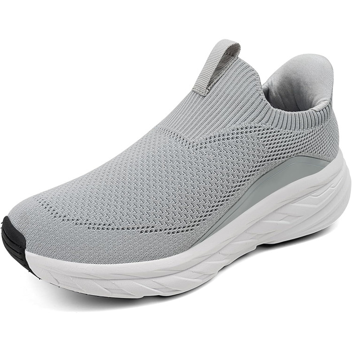 Сліпони чоловічі Sosenfer без шнурків: спортивні кросівки для бігу, фітнесу, прогулянок (1646 світло-зелений, 44 EU)