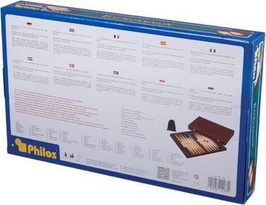 Набір для гри в нарди Philos 1183 'Tilos', великий розмір