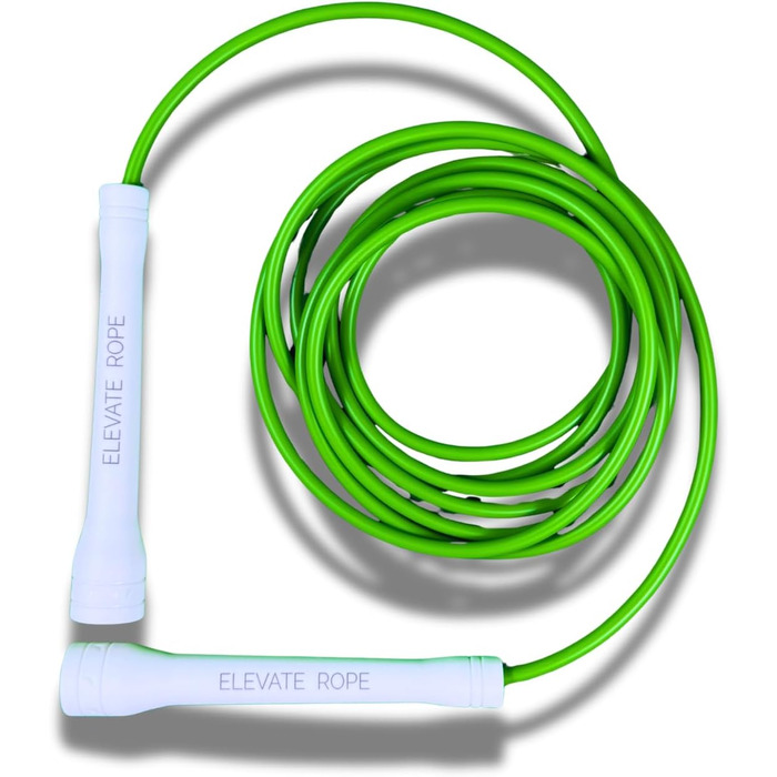 Стрибкове канат Elevate Speed Rope MAX - професійний, 5 мм, 3 м, з міцними ручками (зелений)