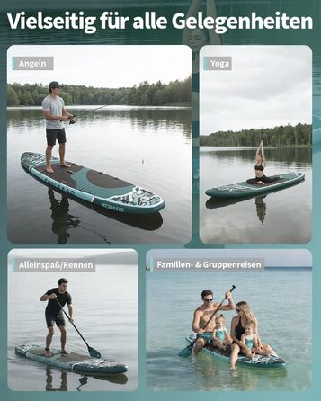 SUP дошка COOLCAA 355 см надувна, з веслом та аксесуарами, для дорослих до 222 кг