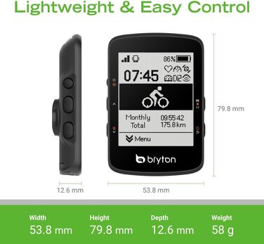Велокомп'ютер Bryton Rider 460 GPS з LCD 2,6