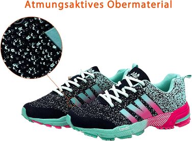 Спортивне взуття чоловіче/жіноче для бігу та залу Sneaker 39 EU Navy/Зелений/Фуксія