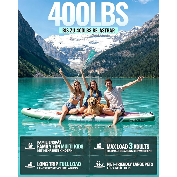 SUP дошка для плавання стоячи 320 см з аксесуарами, до 200 кг, Eva-покриття, надувна, зелена (з сидінням для каякінгу)