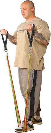 Набір аксесуарів для тренажерів KYLIN SPORT: гумки, ручки, карабіни, ремені, фітнес-петлі