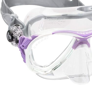 Маска для плавання Cressi Eyes Evolution Crystal (Італія) прозора/червона