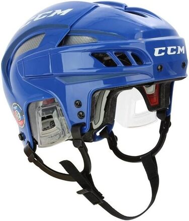 Хокейний шолом CCM Fitlite, синьо-сріблястий, розмір S