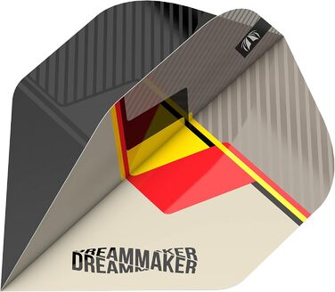 Дротики Target Dimitri Van den Bergh Dream Maker G1 90% вольфрамові, Swiss Point, стілдарти 23 г, пісочний, чорний, жовтий, червоний