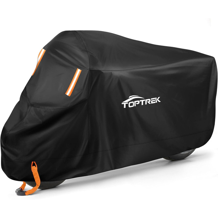 Захисний чохол для мотоцикла Toptrek Outdoor XXXL, водонепроникний, зимовий, з отвором для замка (265x105x125 см)