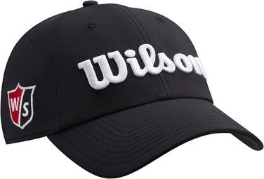 Чоловіча кепка для гольфу Wilson PRO TOUR, поліестер, універсальний розмір, чорно-біла