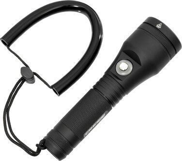 Ліхтар Cressi Astra Black - потужний водонепроникний ліхтар LED для дайвінгу, риболовлі та підводних досліджень (1200 Lumen)