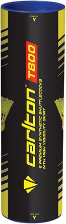 Carlton T800 воланчик для бадмінтону – для юніорів та клубних гравців (6 шт. в упаковці) 78 Grains (Швидкий)