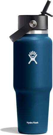 Термос-пляшка Hydro Flask 946 мл з трубочкою, вакуумна ізоляція TempShield, нержавіюча сталь, герметична, BPA-free, індиго
