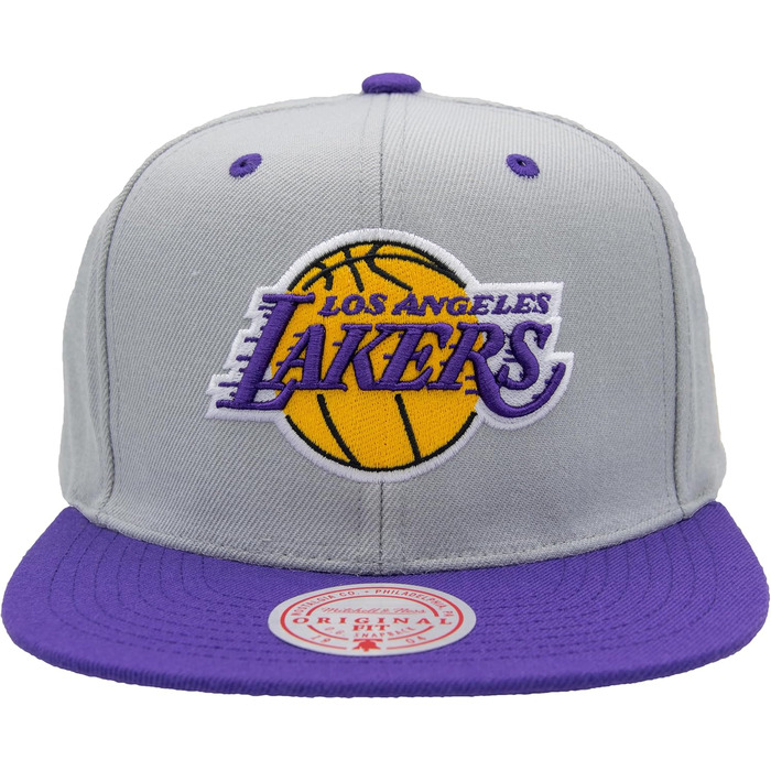 Кепка Mitchell & Ness NBA Lakers Snapback, сіра/фіолетова, універсальний розмір