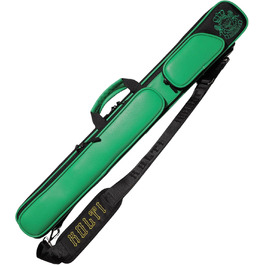 Чохол для більярду на 2 кия: м'який, з кількома кишенями для аксесуарів (зелений)