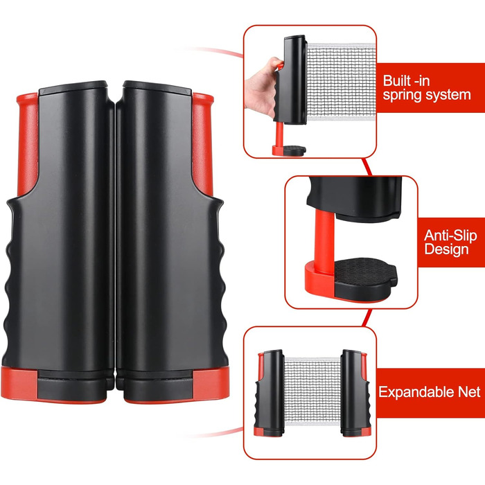 Набір для настільного тенісу: стіл, сітка, 2 ракетки, 3 м'ячі, сумка