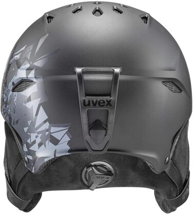 Лижний шолом uvex primo style для жінок і чоловіків, регульований, магнітна застібка, 52-55 см, чорний матовий