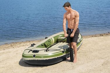 Надувний човен Bestway Hydro-Force Voyager 500 для 3 осіб, 348×141×48 см, комплект