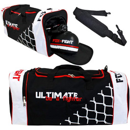 Спортивна сумка FOX-FIGHT Ultimate XL з відділенням для взуття, 82x32x32 см, для тренажерного залу, тренувань
