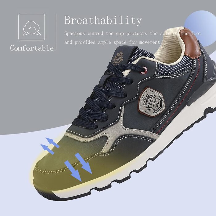 ARRIGO BELLO Чоловічі кросівки: зручні прогулянки та робота на відкритому повітрі. Легкі, розмір 41-46, колір блакитний.