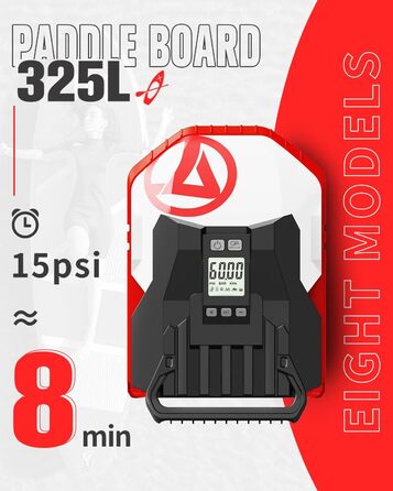 Електричний нагнітач SUP GICLE 60 PSI: насос для SUP, надувних човнів, каяків та наметів