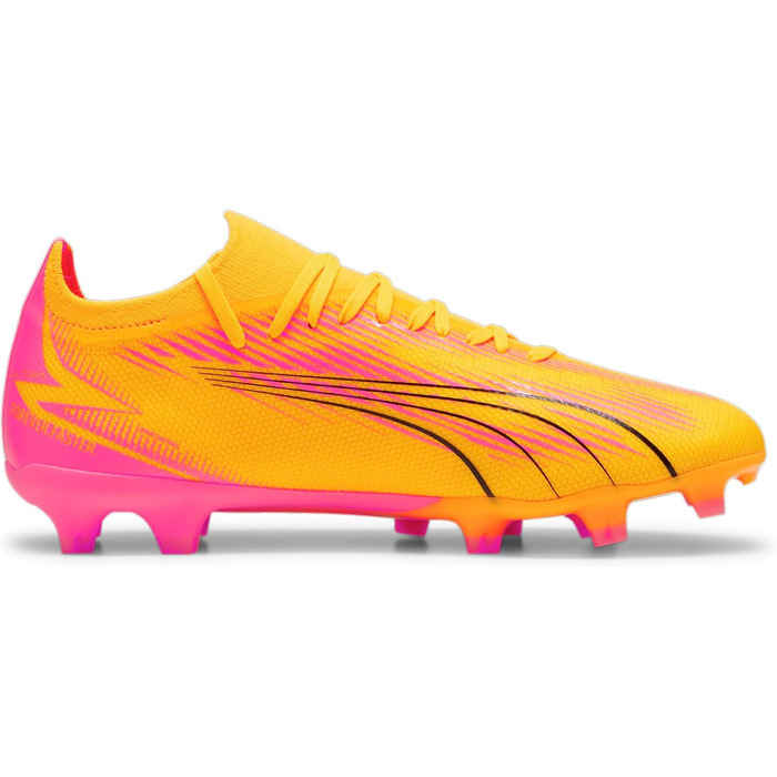 Кросівки футбольні PUMA Ultra Match Fg/Ag (46 EU, Sun Stream Puma Black Sunset Glow)