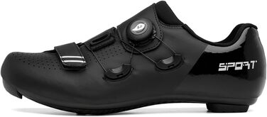 Велосипедні шкарпетки NGARY для чоловіків та жінок: шкарпетки для шосе, сумісні з Peloton, Look SPD, SPD-SL, Delta Lock, дихаючі, для їзди на велосипеді, білі (44 EU, чорний)