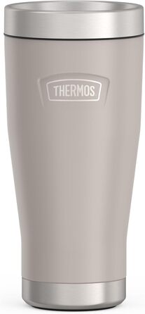 Термокружка Thermos ICON 470 мл, бежево-піщана, із нержавіючої сталі, ізольована, для кави та напоїв, зберігає тепло до 7 годин, холод до 22 годин, герметична, BPA-free, підходить для миття в посудомийній машині