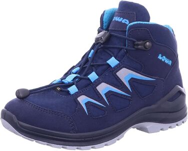 Черевики LOWA Innox EVO GTX QC JR 34 EU Navy/Turquoise - дитячі водонепроникні черевики для активного відпочинку