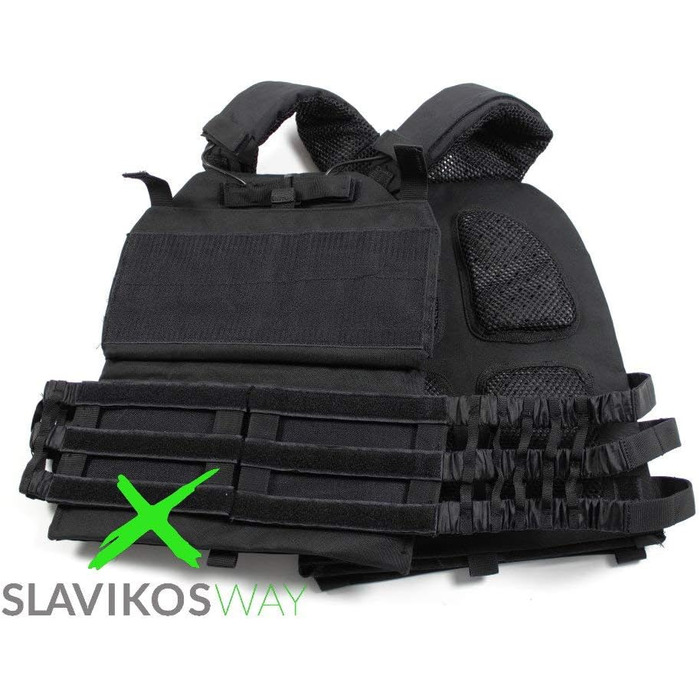 Жилет-обтяжувач Slavikosway 9,1 кг з пластинами для тренувань, калістеніки + фасціальна ролика
