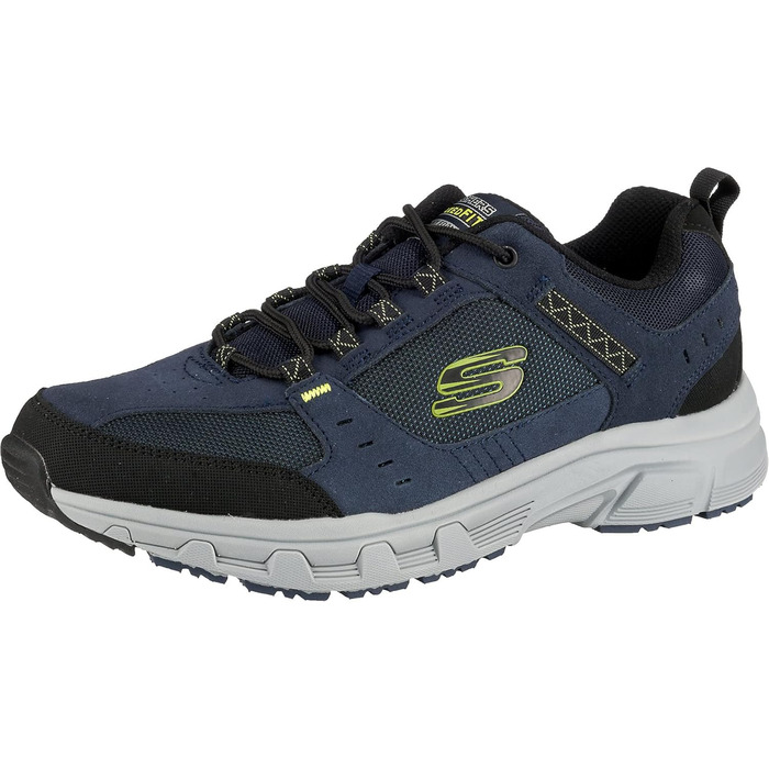 Чоловічі кросівки Skechers Vigor 2.0 Navy з шкіри, PU та сітки, акцент Lime