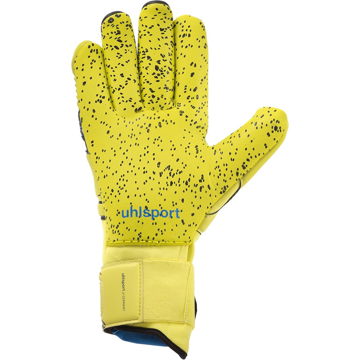 Воротарські рукавички Uhlsport Speed Up Supergrip Finger Surround чоловічі, розмір 9, легкі, флуоресцентно-жовті/чорні