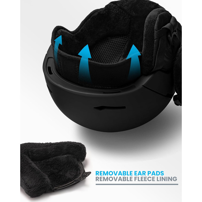 Шолом OutdoorMaster ELK MIPS з маскою для лиж та сноуборду - чорний мат, для чоловіків, жінок та підлітків