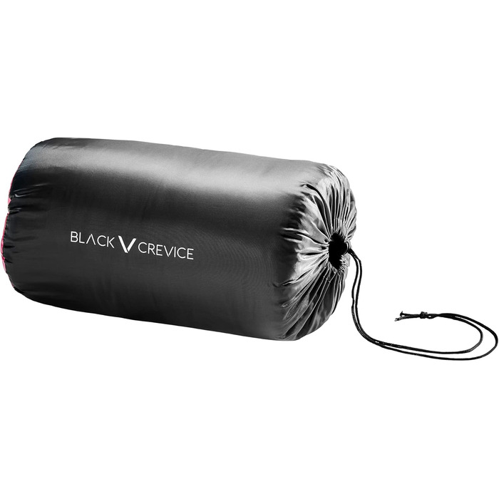 Дитячий спальний мішок Black Crevice Pink 165см - водонепроникний, дихаючий, для кемпінгу з чохлом