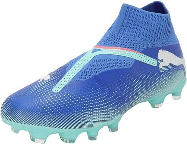 Кросівки футбольні PUMA Future 7 Match+ Ll Fg/Ag (42.5 EU, Bluemazing Puma White Electric Peppermint)