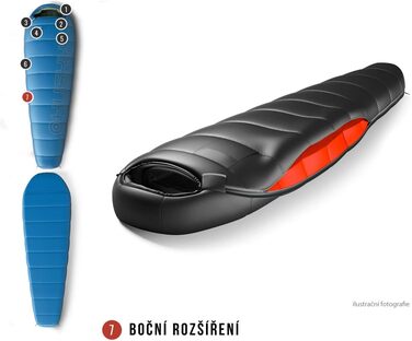 Спальний мішок Husky Long -10°C Мумія для туризму та кемпінгу