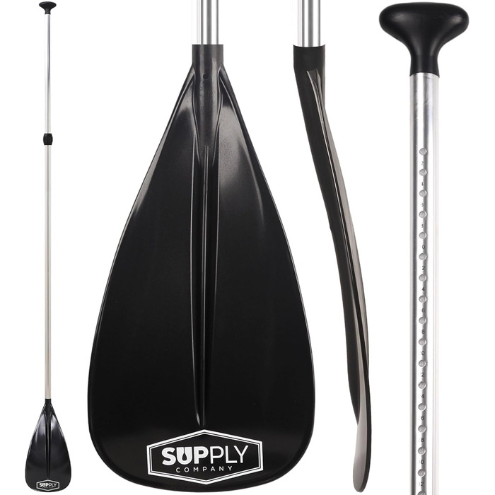 SUP Supply – трисекційне весло для SUP-борду, регульоване алюмінієве плаваюче весло, легке, міцне, складане для подорожей, сіре