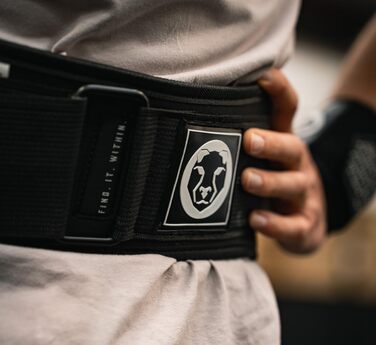 Пояс для важкої атлетики Mammal Strength, 15,2 см, автоматична застібка, підтримка спини, для пауерліфтингу, крос-тренінгу, станова тяга, розмір S (талія 27-31 дюйм), чорний