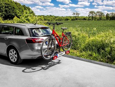 Велосипедний багажник EUFAB AMBER 1 для 1 велосипеда, E-Bike сумісний, для причепа, частково зібраний, чорний