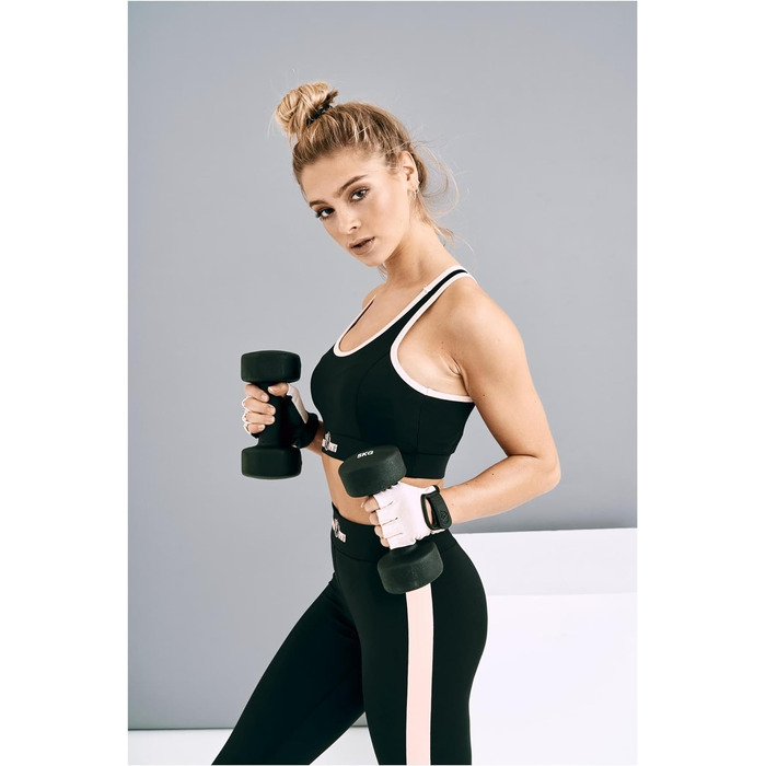 GORILLA SPORTS® Неопренові гантелі комплект 2 шт, з підставкою, 0,5–5 кг, 31 кг – гантелі для фітнесу, домашній спортзал