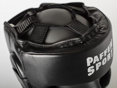 Захист голови Paffen Sport FIT для боксу, кікбоксингу, муай-тай (M/L, чорний/білий)