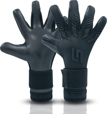 Воротарські рукавички GRIPMODE Blackout Hybrid 2.0 з Griptec® латексом для футболу, для дітей, підлітків і дорослих, всепогодні, розміри 7-11