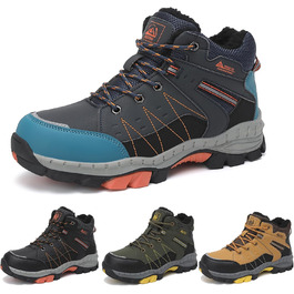 Зимові чоботи ASTERO для хлопчиків 31-38, снігоступи для дітей з шипами, унісекс туристичні чоботи, утеплені, нековзні, блакитні, 36 EU