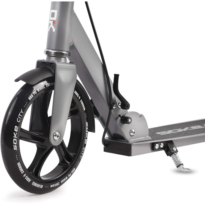 Міський самокат SOKE Cityroller, складаний, сірий, для дорослих і підлітків
