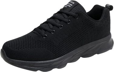 Чоловічі кросівки для бігу, тенісу, спорту та тренувань. Легкі, дихаючі, чорні, розмір 42.5 EU