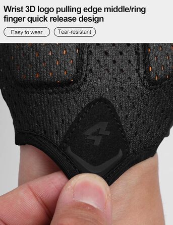 Велосипедні рукавички Ameda: тонкі, літні, дихаючі, з антиковзким покриттям, для шосе та MTB, чоловічі та жіночі, зелені (L, чорні)