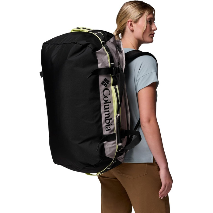 Унісекс спортивна сумка-даффл Columbia Landroamer 60L, Flint Grey/Black/Citron Haze